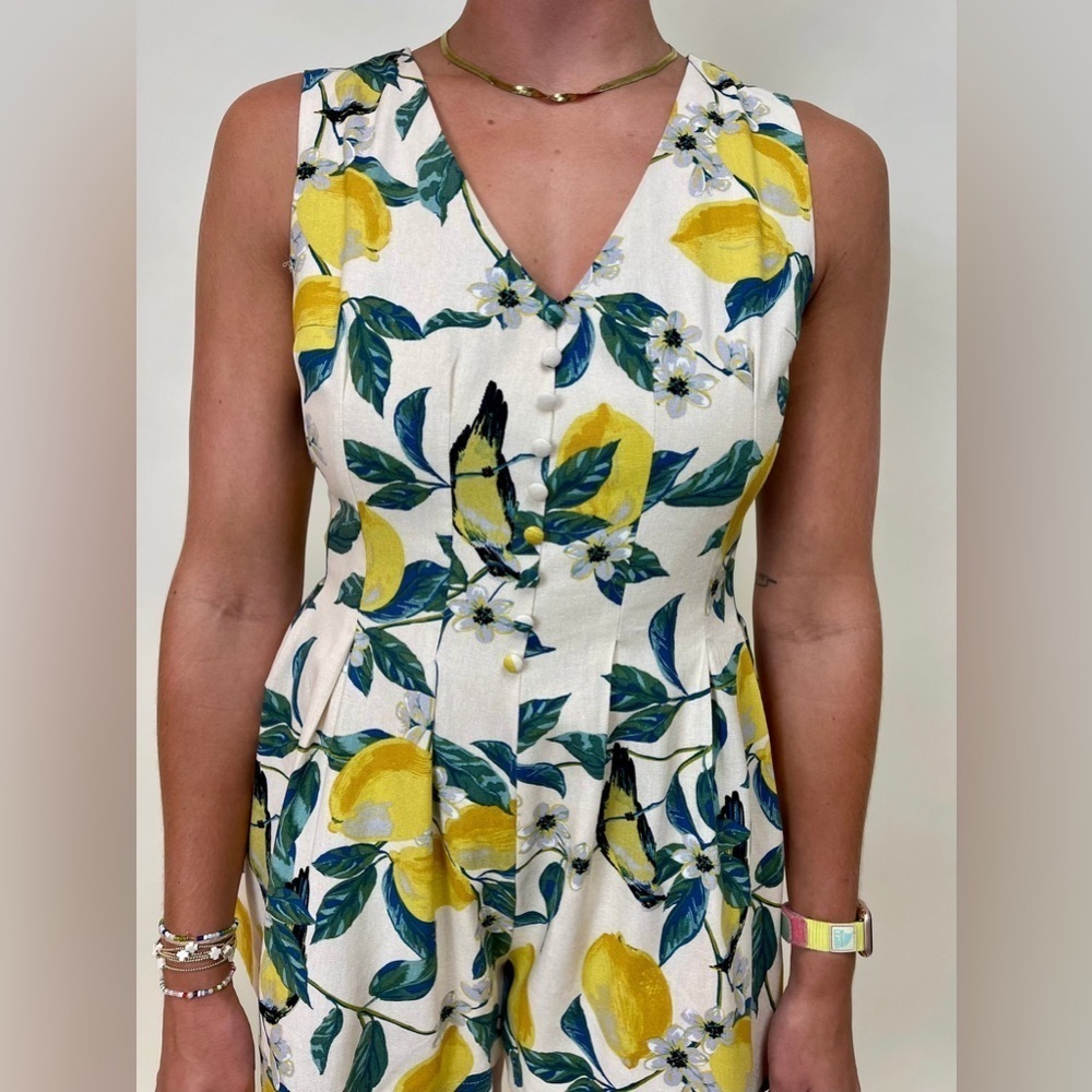 Brand new with tags Dress Forum Lemon Print Romper size small - Picture 3 of 3